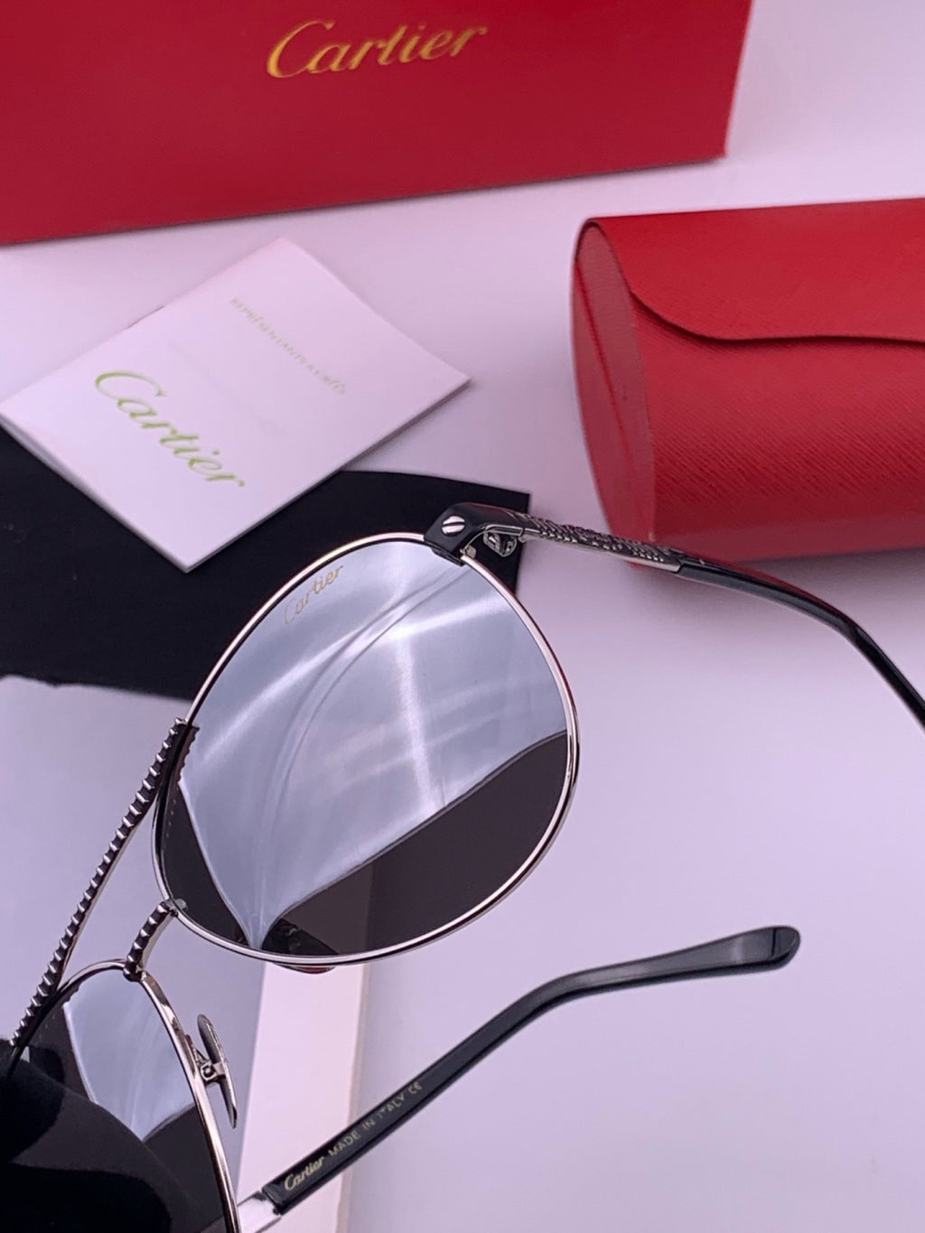 Cartier CK1080 Polarized Fashion Gold Lens Sunglasses for Men & Women - 372191 - detail image 3