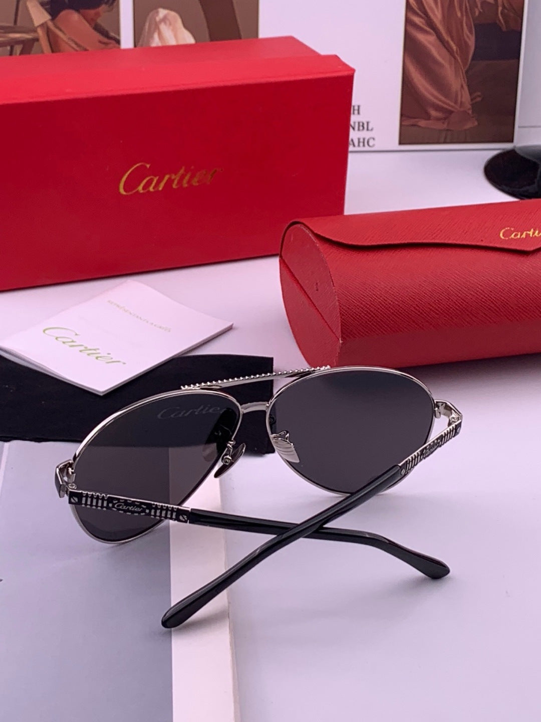Cartier CK1080 Polarized Fashion Gold Lens Sunglasses for Men & Women - 372191 - detail image 7