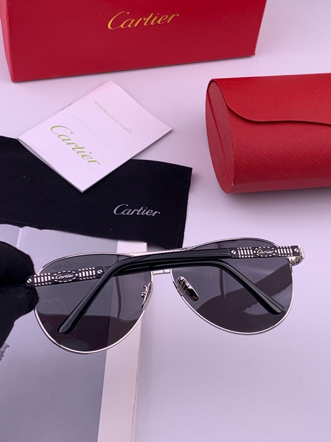 Cartier CK1080 Polarized Fashion Gold Lens Sunglasses for Men & Women - 372191 - detail image 5