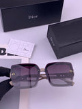 Dior D2292 Polarized Square Gold Lens Sunglasses for Men & Women - 371918