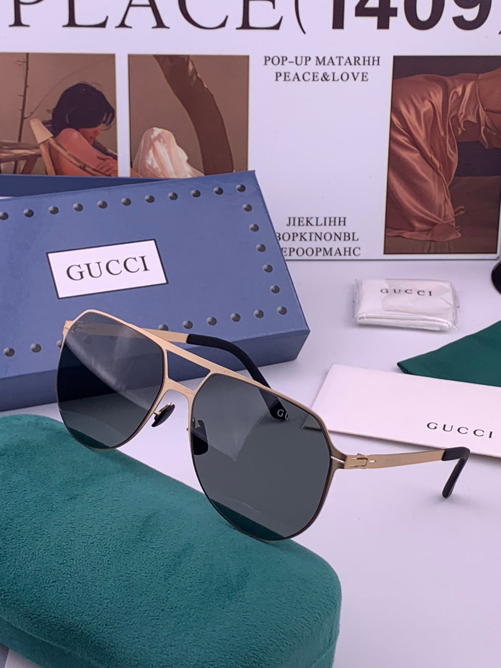 Gucci G2731 Polarized Fashion Black Lens Sunglasses for Men & Women - 371650 - detail image 2