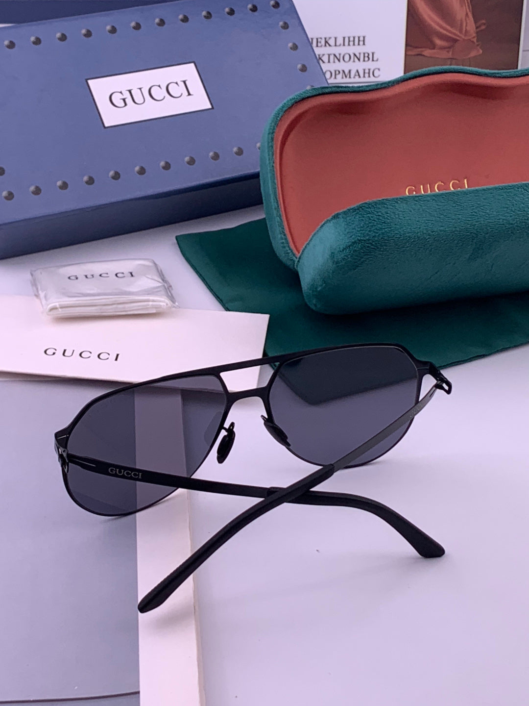 Gucci G2731 Polarized Fashion Gold Lens Sunglasses for Men & Women - 371652 - detail image 5