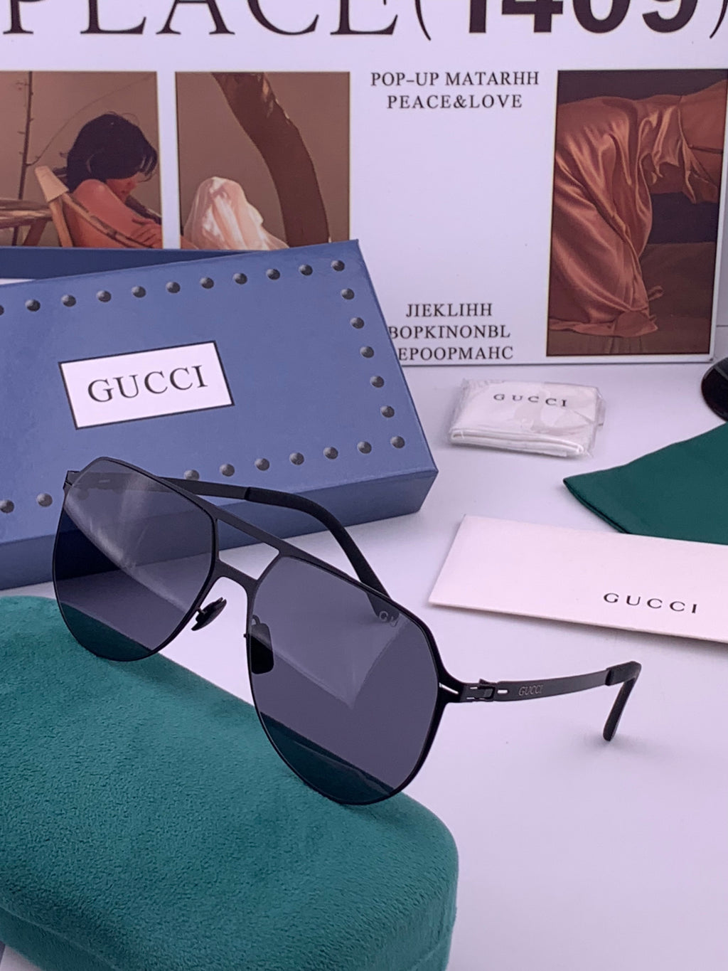 Gucci G2731 Polarized Fashion Gold Lens Sunglasses for Men & Women - 371652 - detail image 2