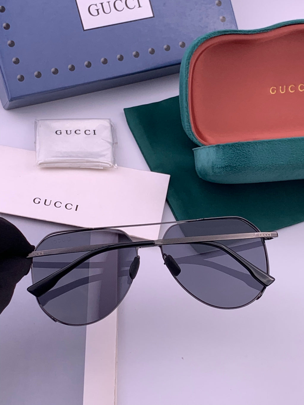 Gucci 1227 Fashion Gold Lens Sunglasses for Men & Women - 371655 - detail image 4