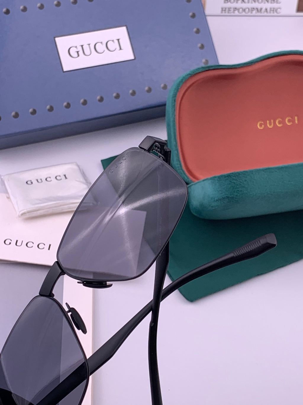 Gucci G7226 Polarized Aviator Gold Lens Sunglasses for Men - 371660 - detail image 4