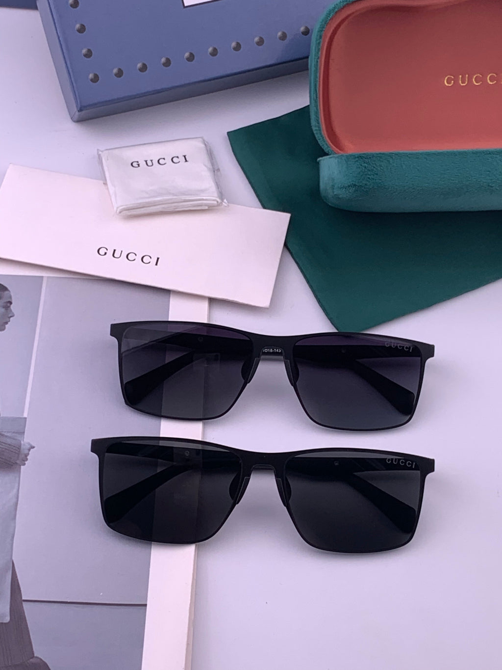Gucci G197 Polarized Aviator Gold Lens Sunglasses for Men - 371662 - detail image 6