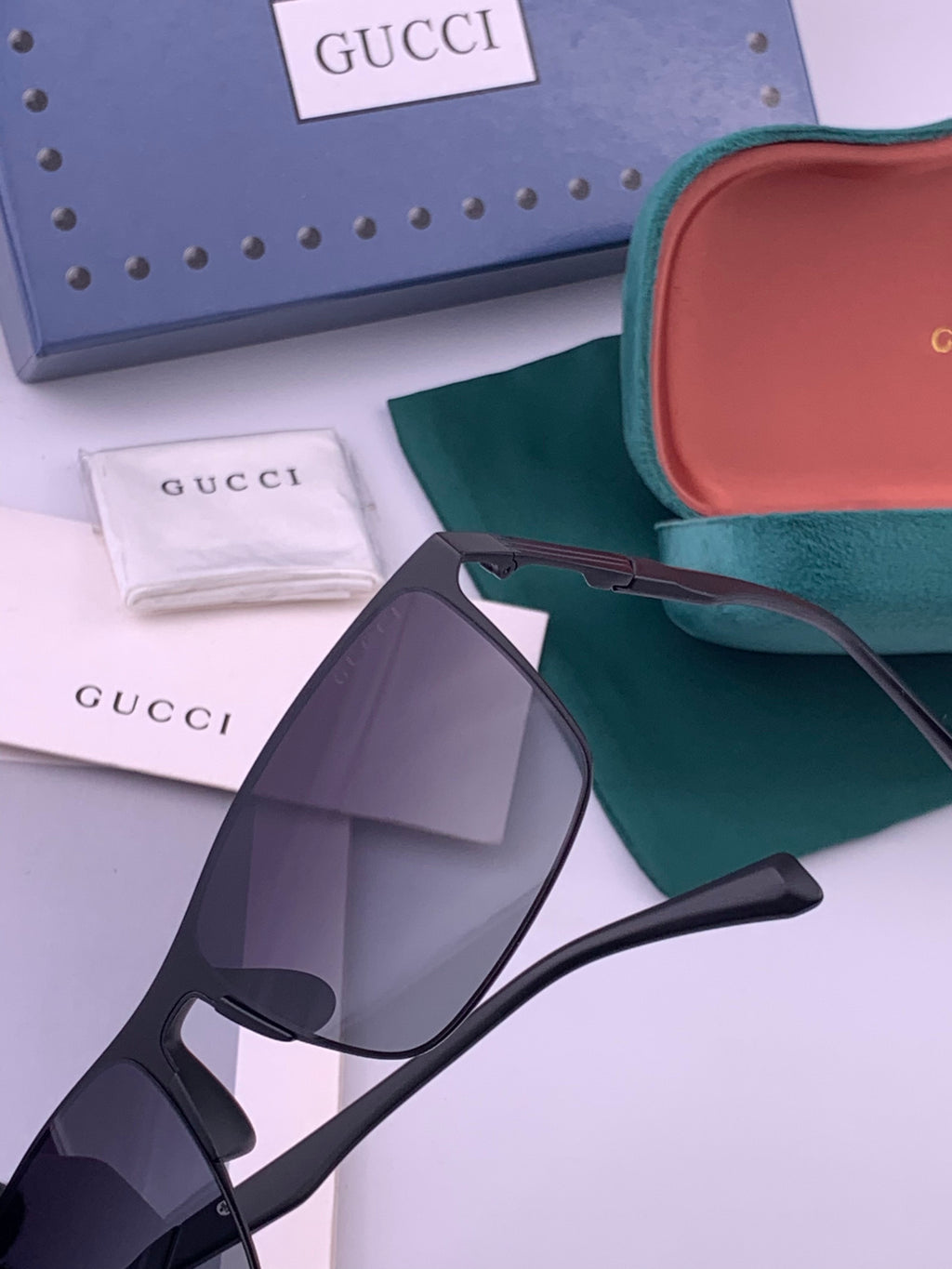 Gucci G197 Polarized Aviator Gold Lens Sunglasses for Men - 371662 - detail image 2