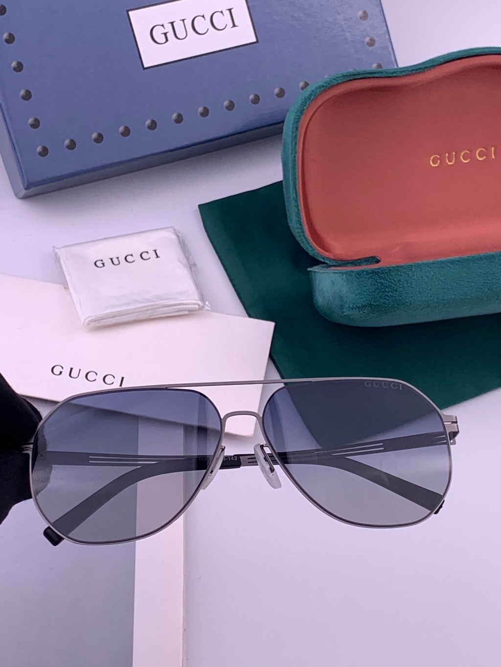 Gucci G911 Polarized Fashion Gold Lens Sunglasses for Men & Women - 371463