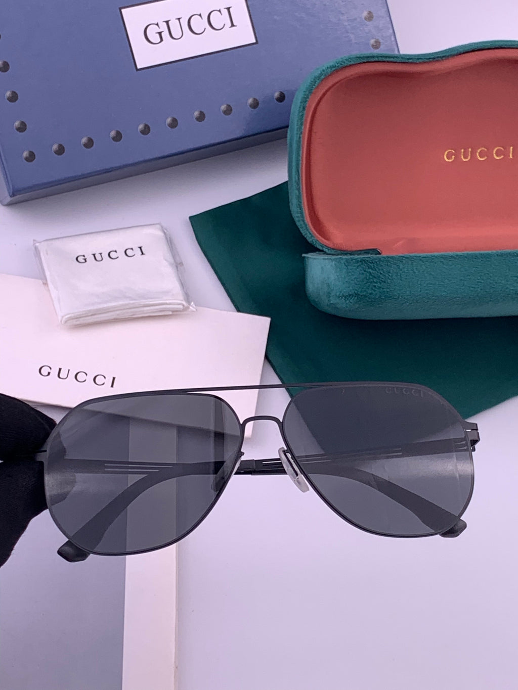 Gucci G911 Polarized Fashion Gold Lens Sunglasses for Men & Women - 371464
