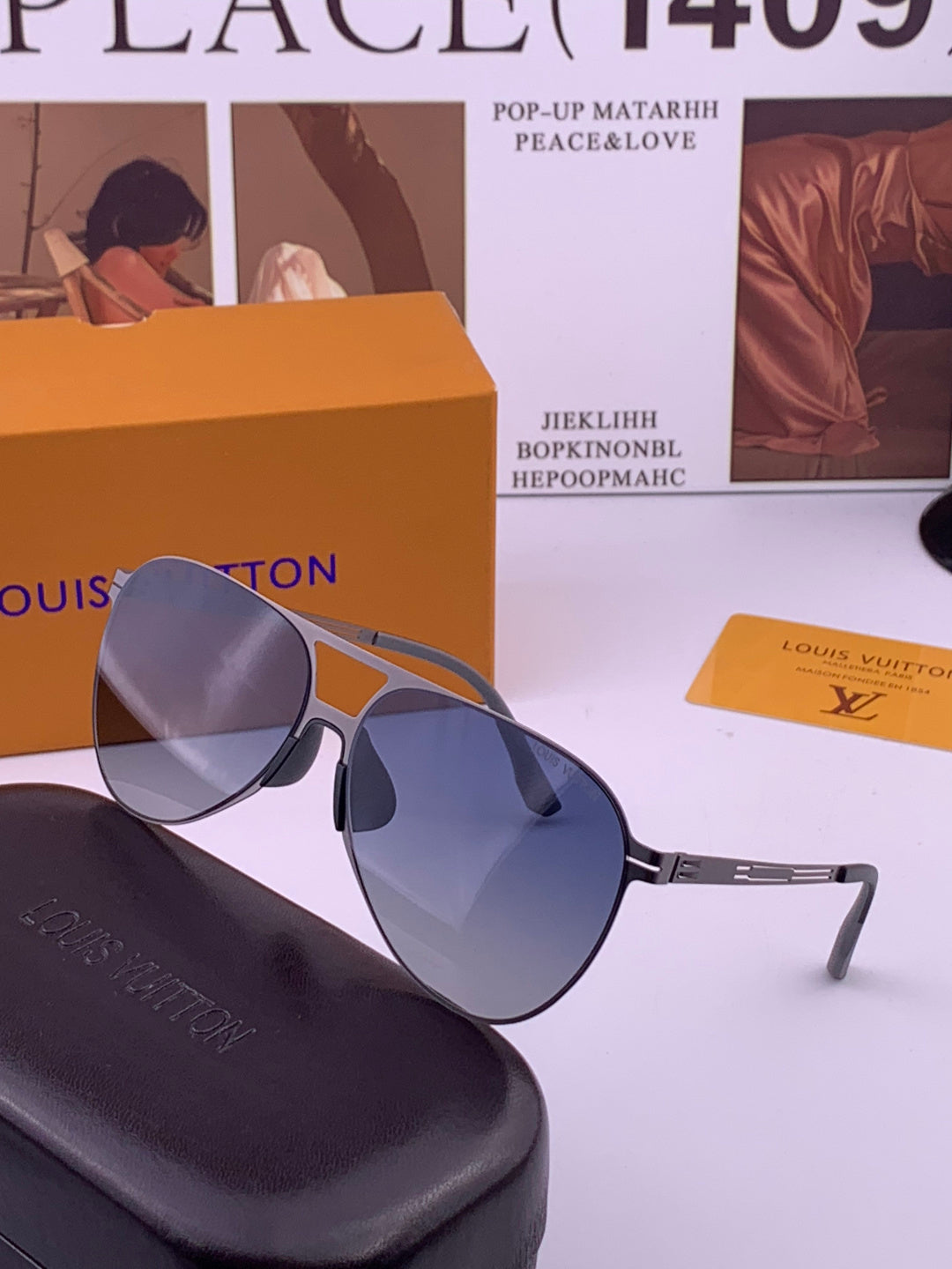 Louis Vuitton L199 Fashion Gold Lens Sunglasses for Men & Women - 371451 - detail image 2