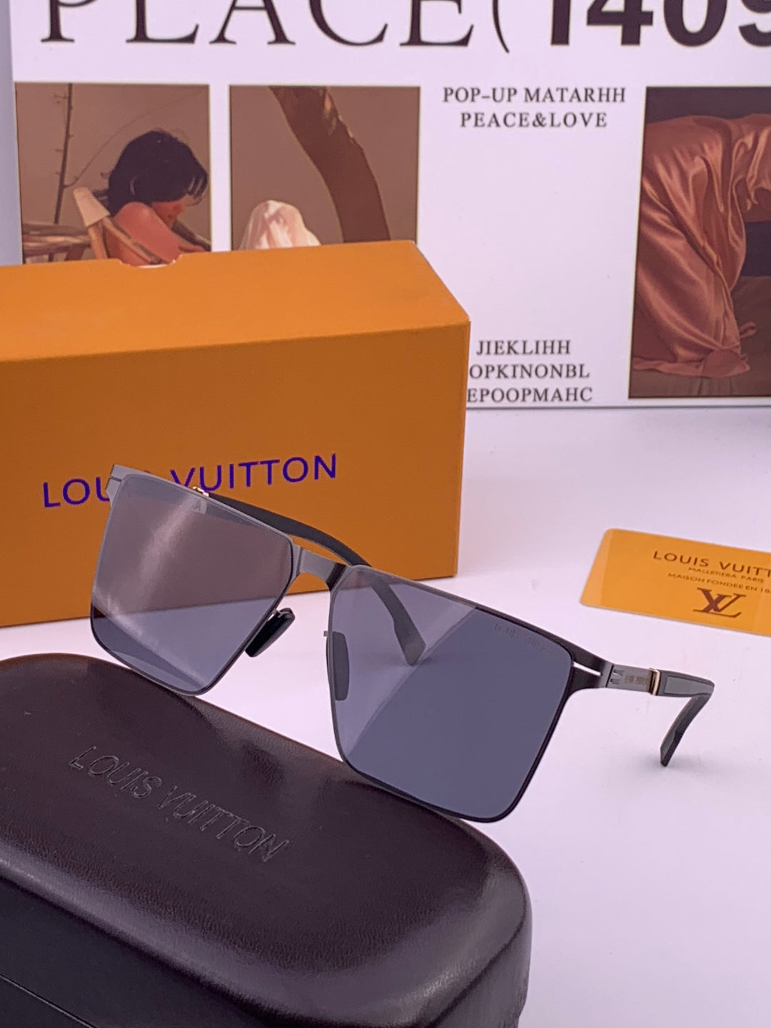 Louis Vuitton L616 Fashion Gold Lens Sunglasses for Men & Women - 371453 - detail image 2