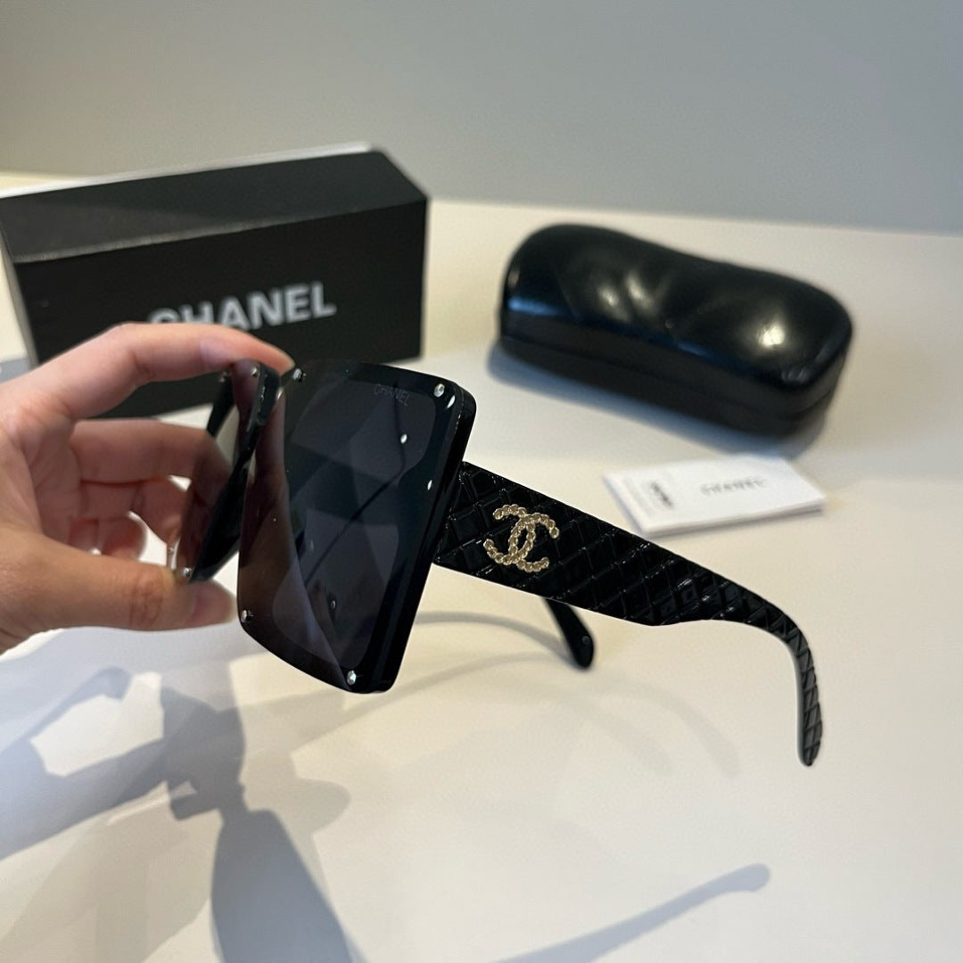 Chanel Square Black Lens Sunglasses for Men & Women - 371856 - detail image 4