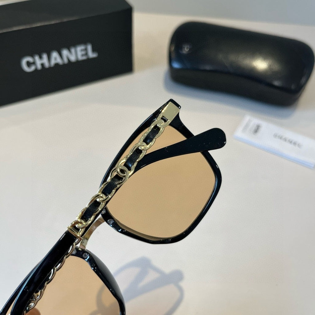 Chanel Oversized Gold Lens Sunglasses for Men & Women - 371862 - detail image 7
