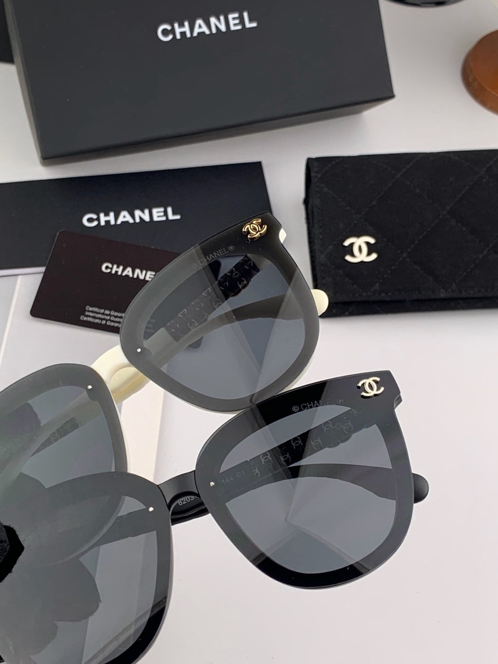 Chanel CH3620 Polarized Square Gold Lens Sunglasses for Men & Women - 371671 - detail image 3