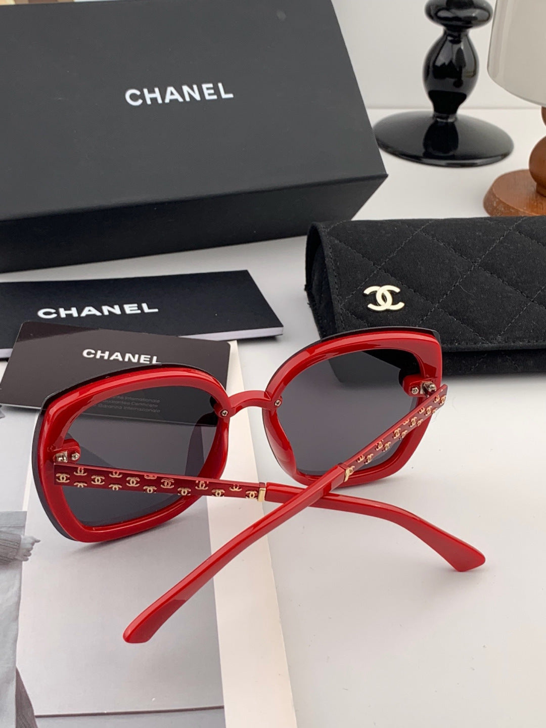 Chanel X062 Round Gold Lens Sunglasses for Men & Women - 371672 - detail image 3