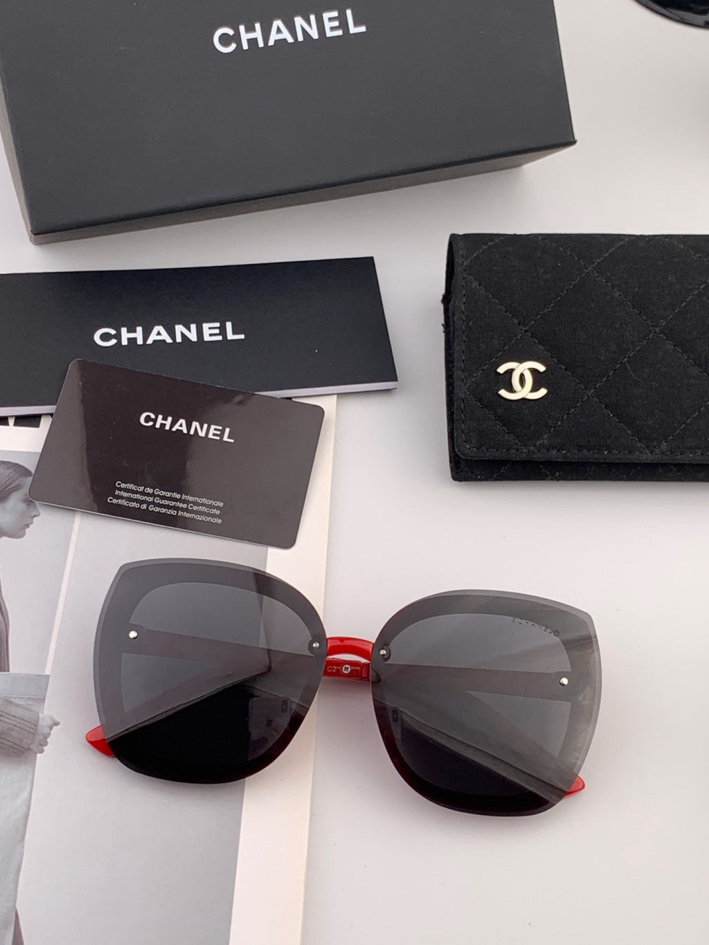 Chanel X062 Round Gold Lens Sunglasses for Men & Women - 371672 - detail image 4