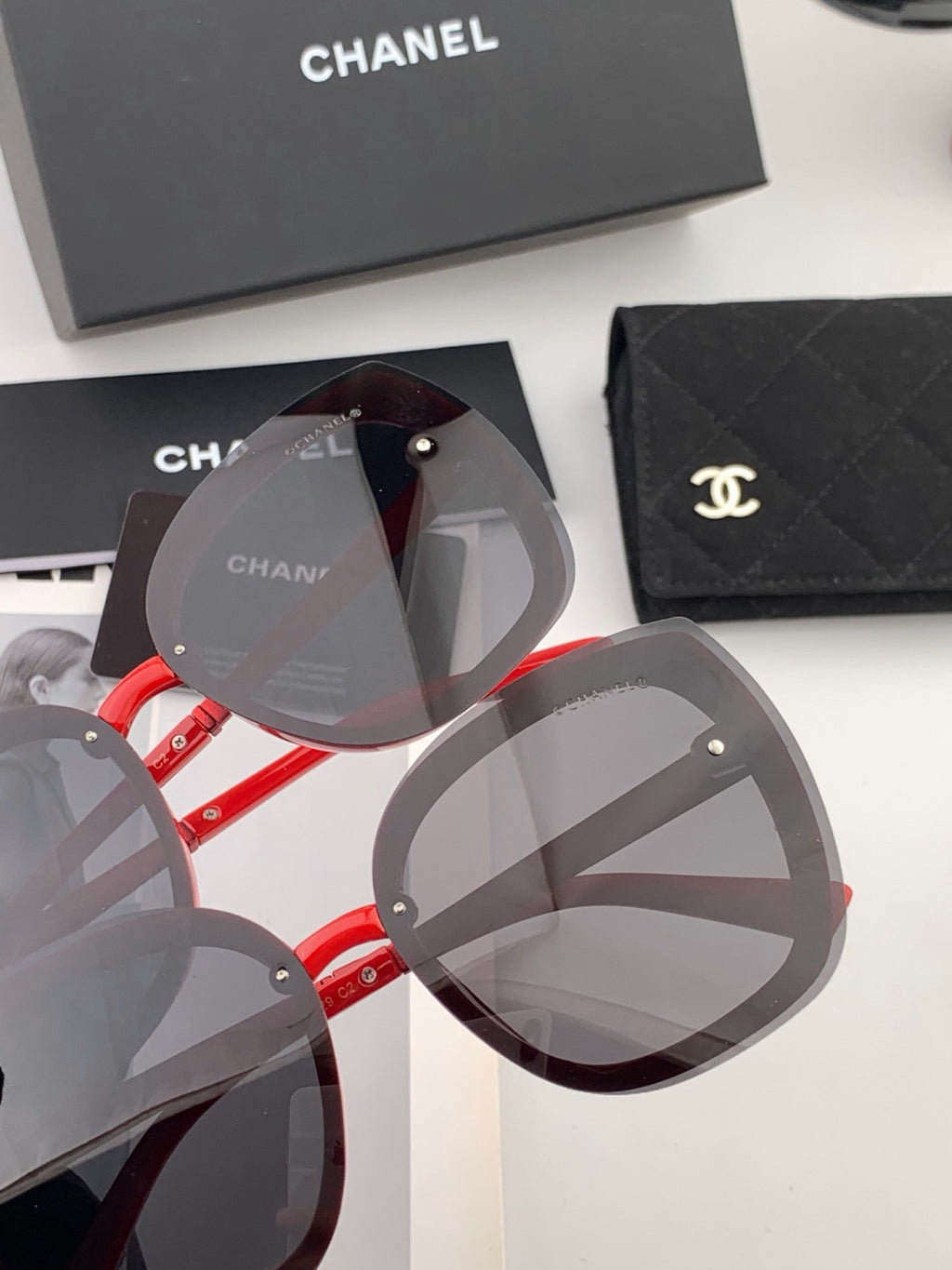 Chanel X062 Round Gold Lens Sunglasses for Men & Women - 371672 - detail image 5