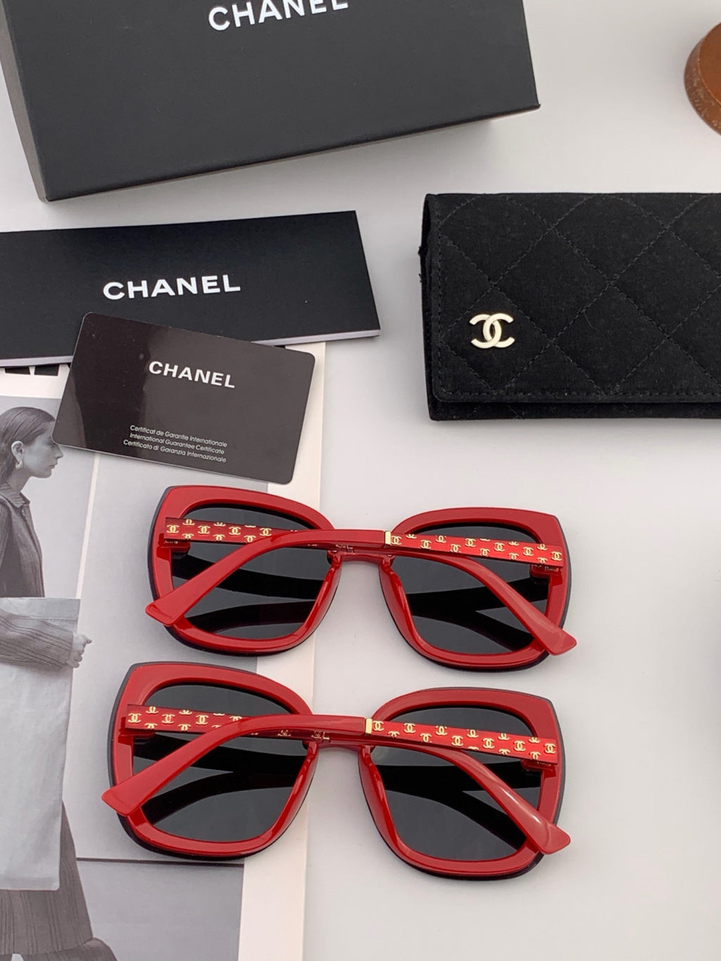 Chanel X062 Round Gold Lens Sunglasses for Men & Women - 371672 - detail image 6
