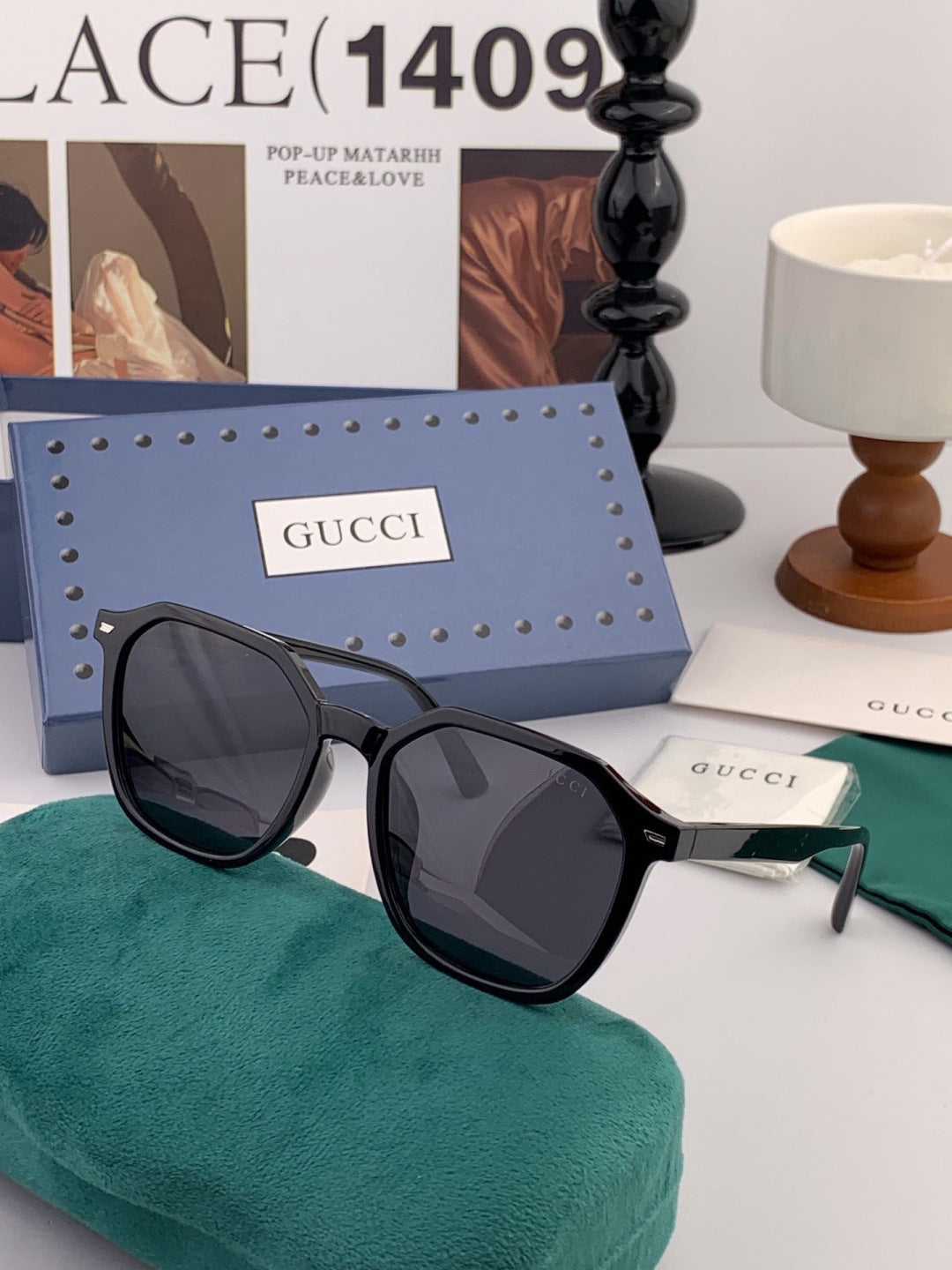 Gucci G6358 Fashion Gold Lens Sunglasses for Men & Women - 371648 - detail image 2