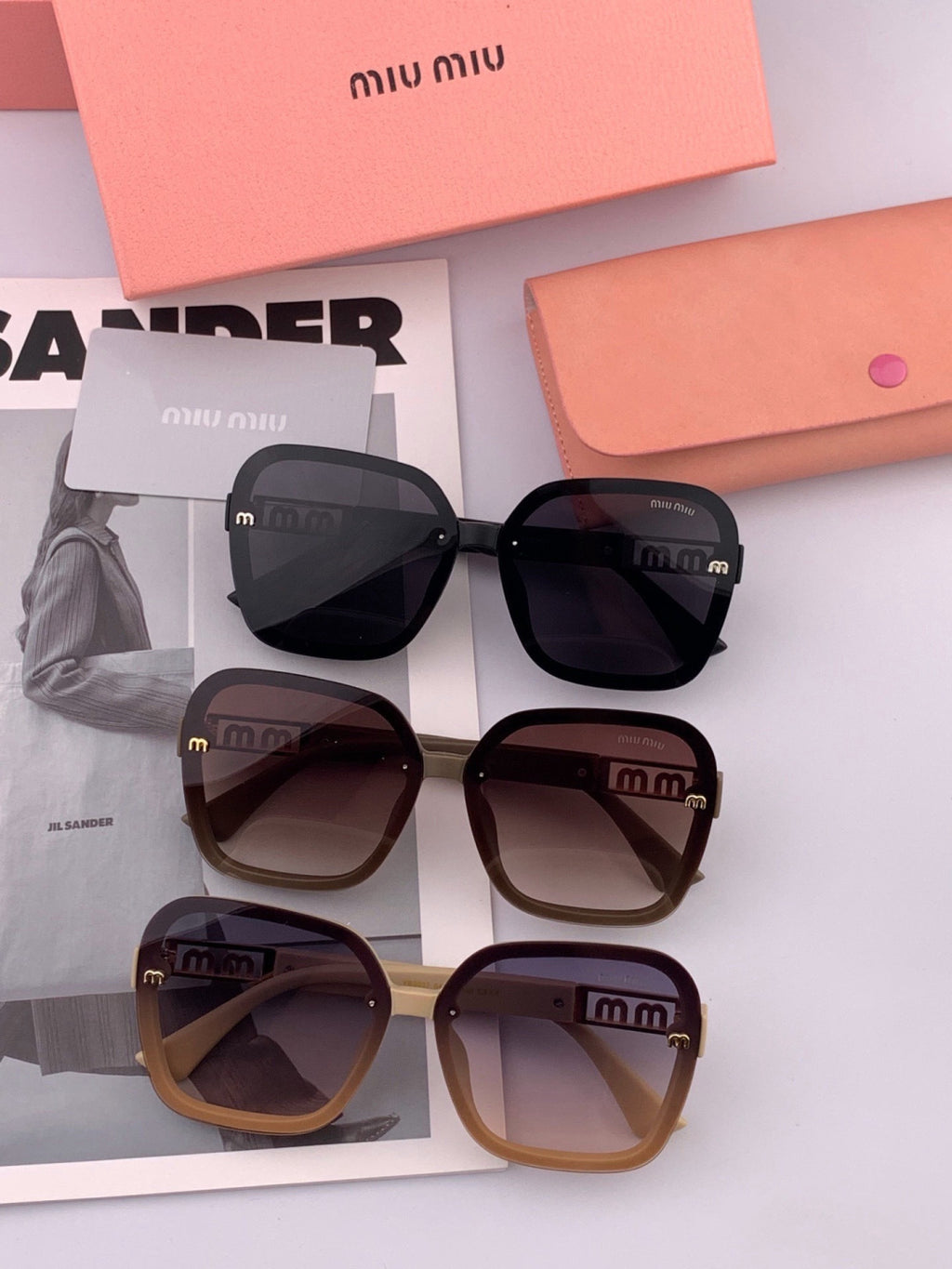 Miu Miu M4304 Fashion Gold Lens Sunglasses for Men & Women - 372422 - detail image 7
