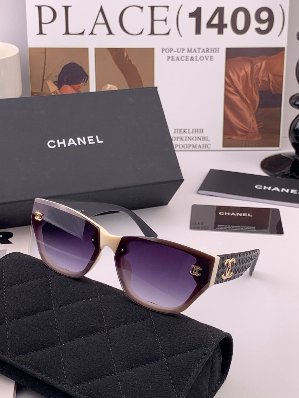 Chanel CH6530 Fashion Gold Lens Sunglasses for Men & Women - 371755 - detail image 6