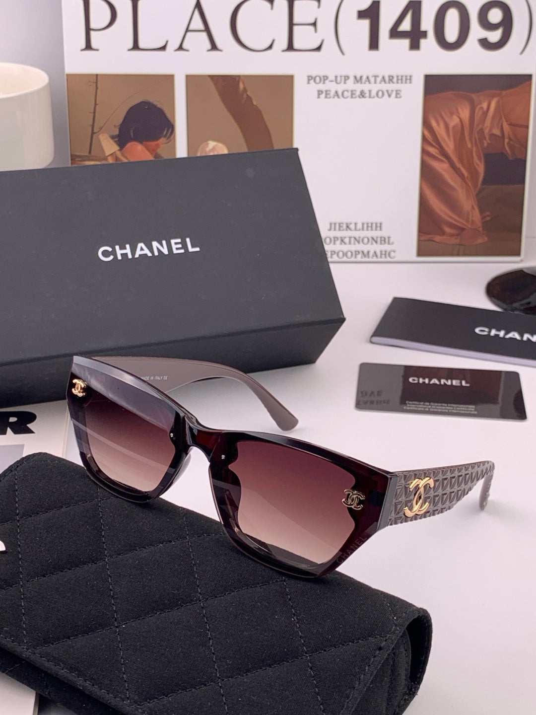 Chanel CH6530 Fashion Gold Lens Sunglasses for Men & Women - 371755 - detail image 4