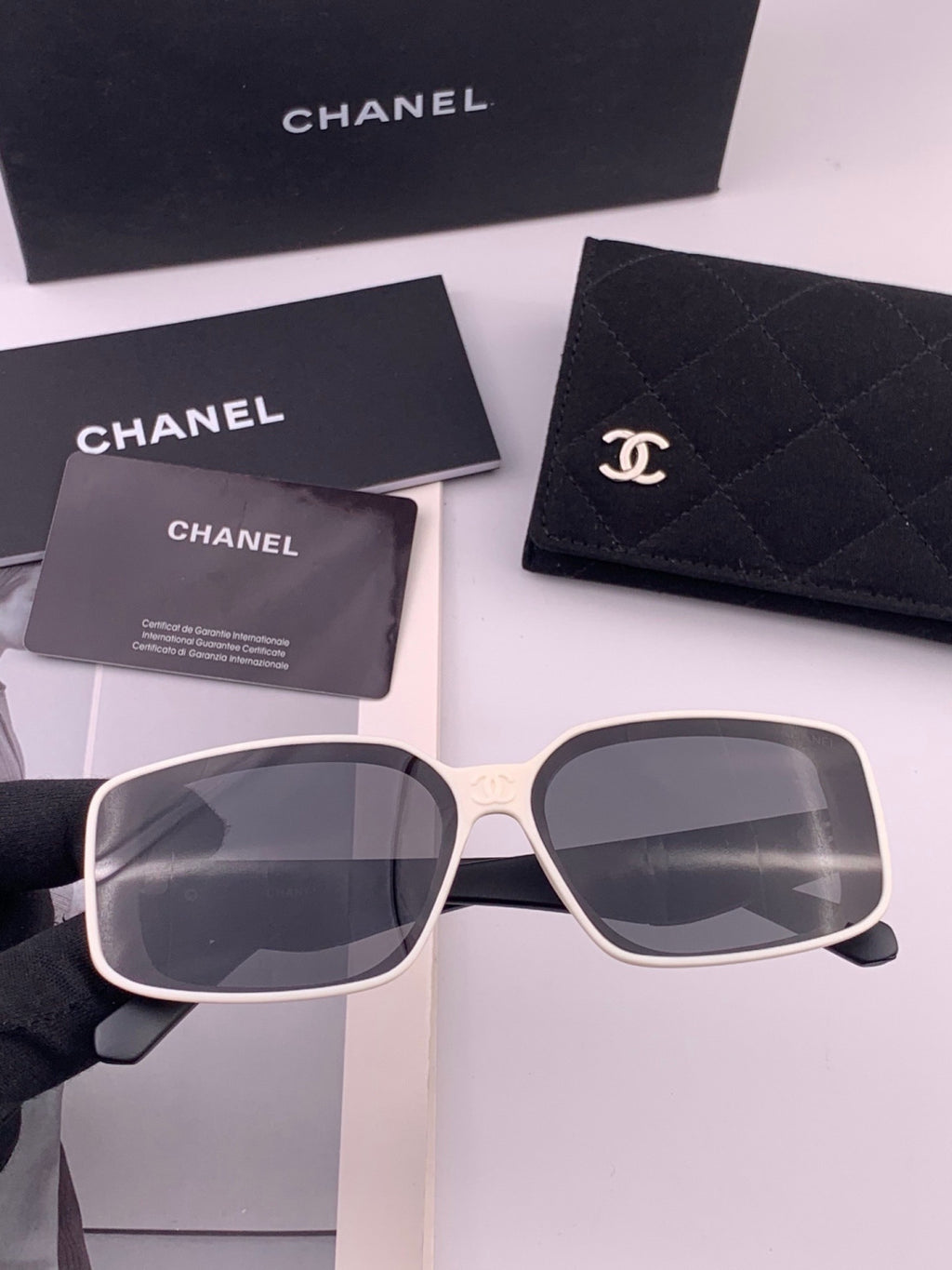 Chanel CH3551 Fashion Gold Lens Sunglasses for Men & Women