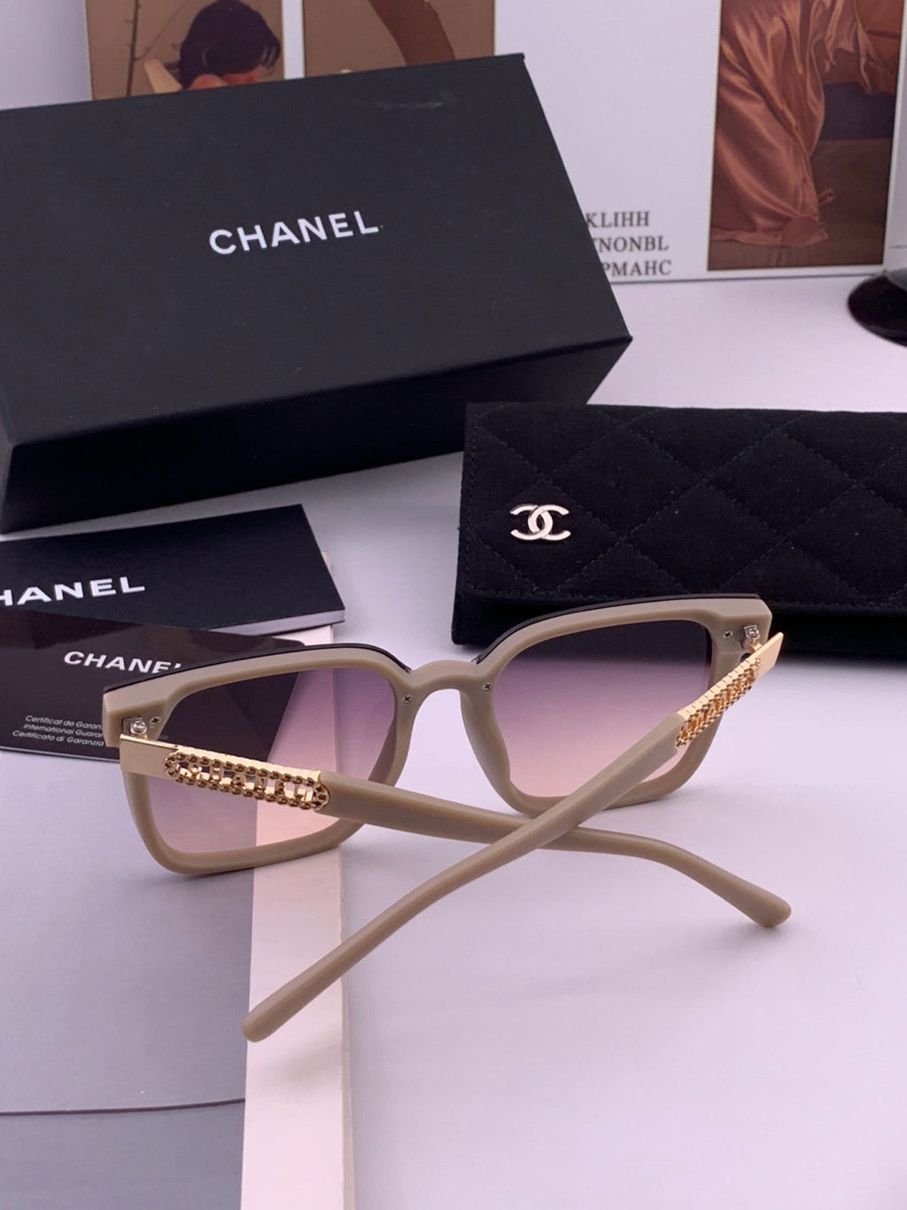 Chanel CH07003 Fashion Purple Lens Sunglasses for Men & Women - 371759 - detail image 7