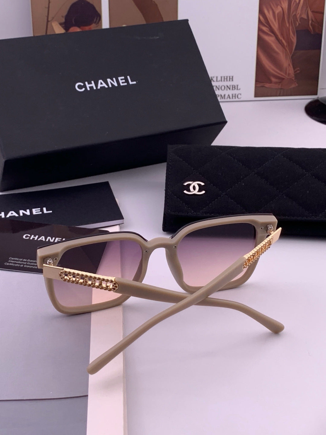 Chanel CH07003 Fashion Purple Lens Sunglasses for Men & Women - 371759 - detail image 7