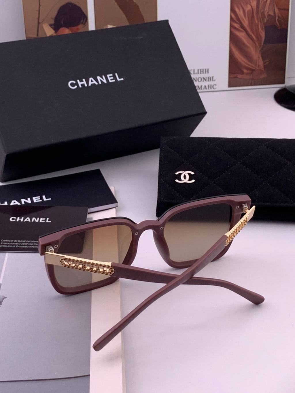Chanel CH07003 Fashion Red Lens Sunglasses for Men & Women - 371761 - detail image 7