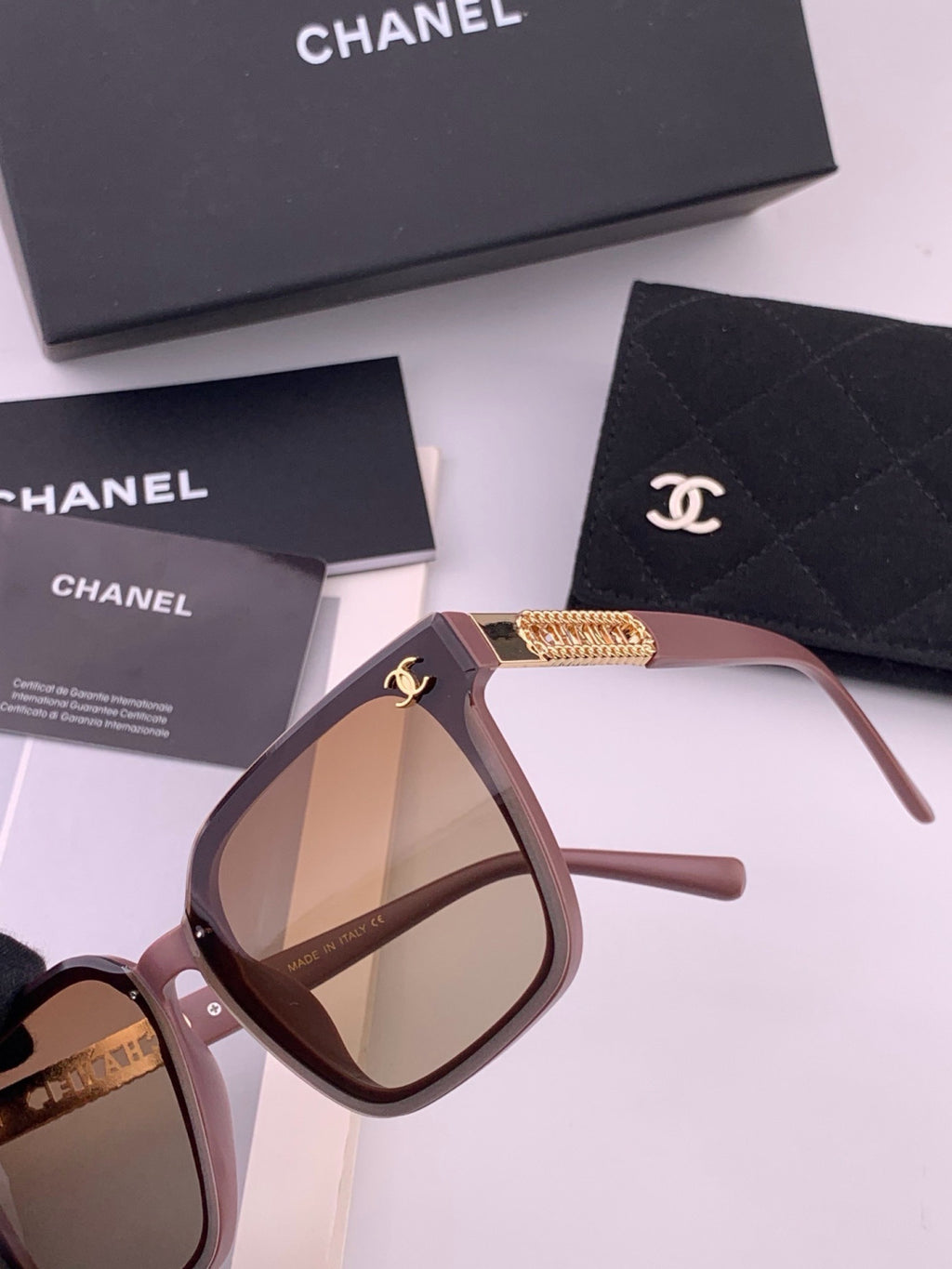 Chanel CH07003 Fashion Red Lens Sunglasses for Men & Women - 371761 - detail image 3