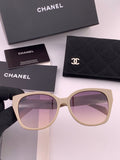 Chanel CH47004 Oversized Purple Lens Sunglasses for Men & Women - 371738