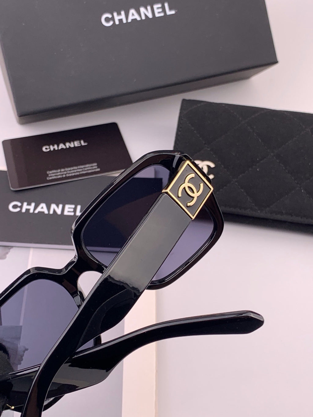 Chanel CH87004 Oversized Black Lens Sunglasses for Men & Women - 371740 - detail image 4