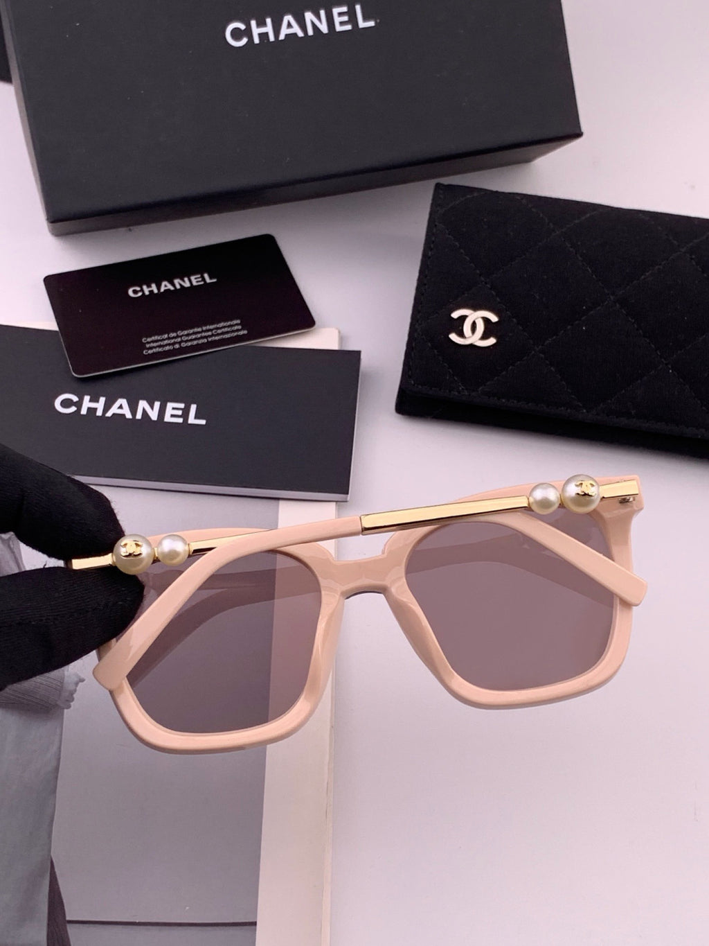 Chanel CH4231 Oversized Black Lens Sunglasses for Men & Women - 371745 - detail image 4