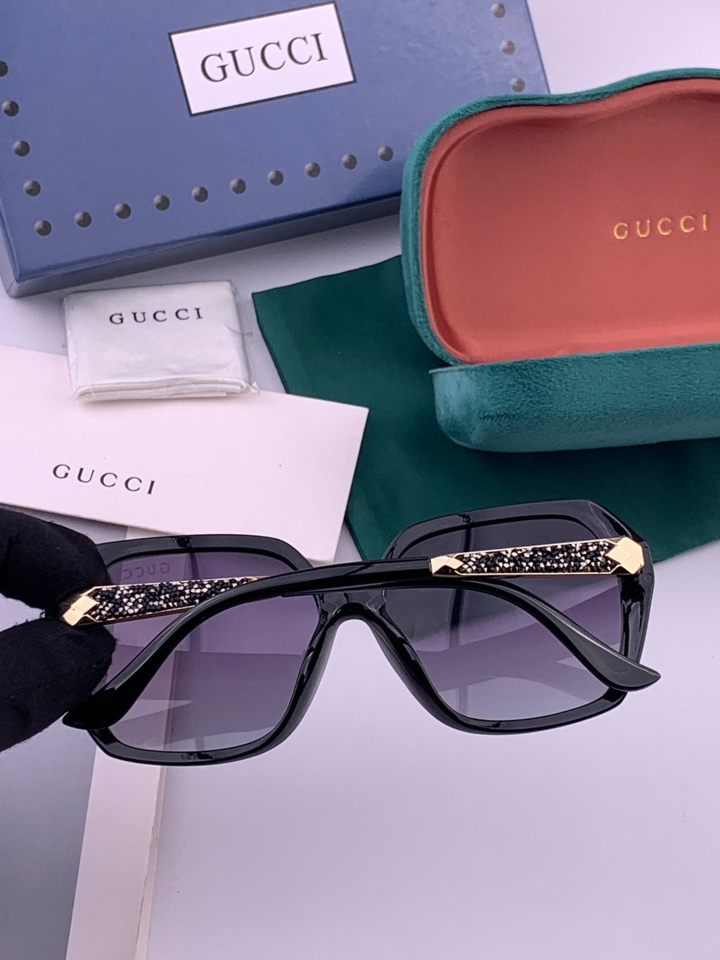 Gucci G5339 Polarized Round Brown Lens Sunglasses for Women - 371535 - detail image 4