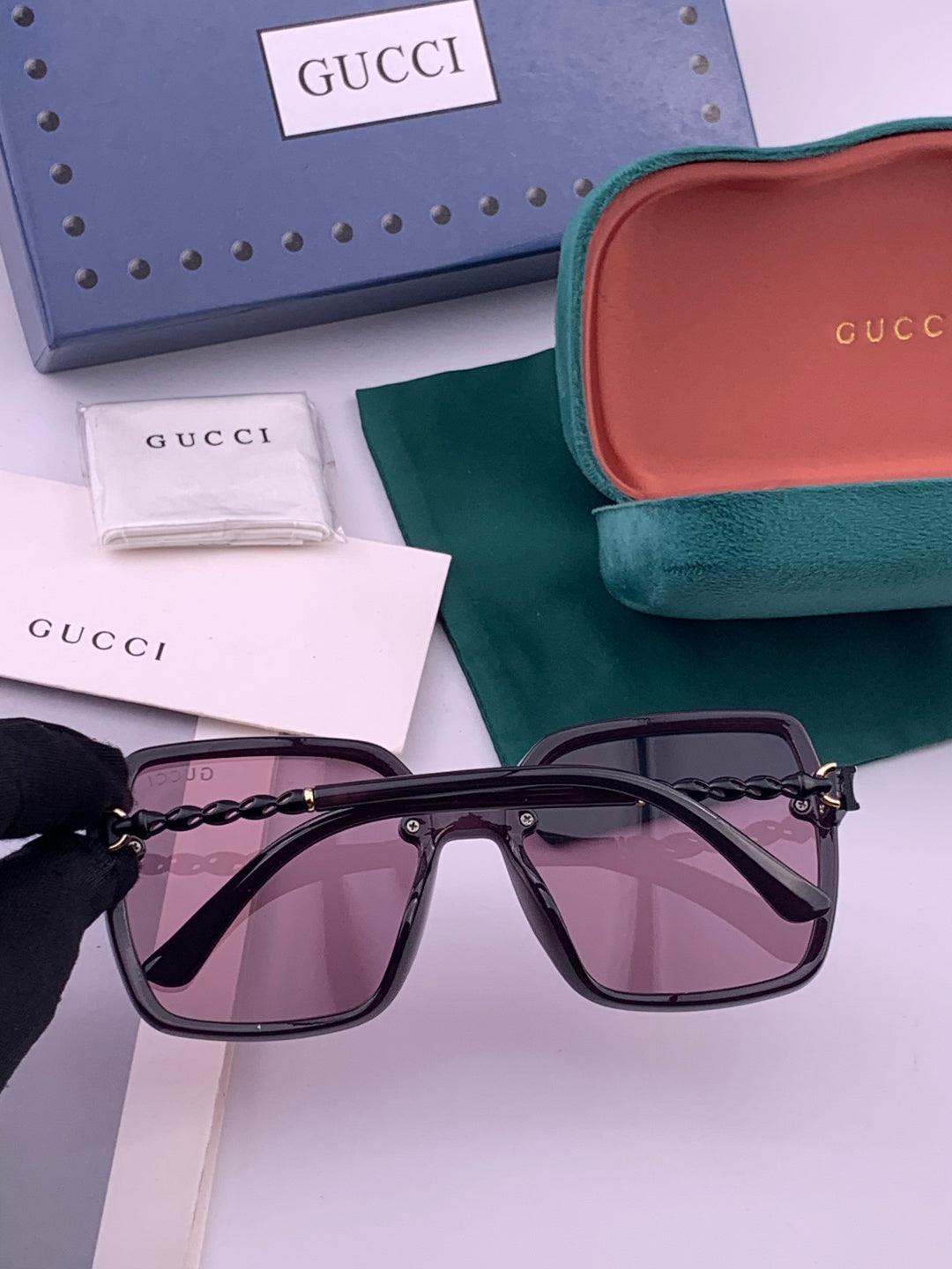 Gucci G0292 Polarized Round Brown Lens Sunglasses for Women - 371536 - detail image 4