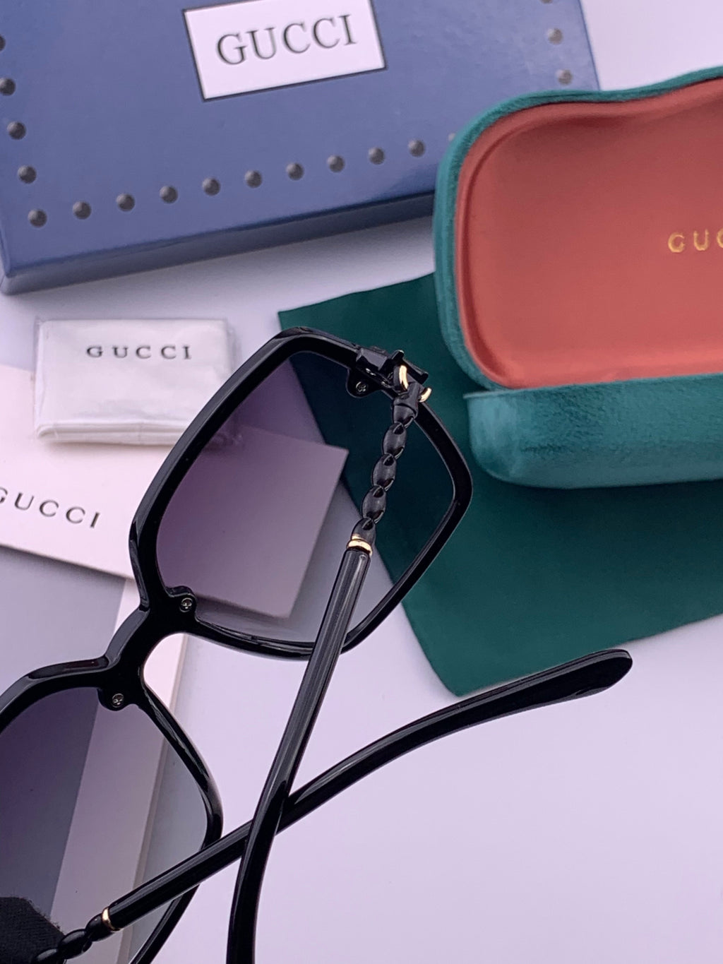 Gucci G0292 Polarized Round Brown Lens Sunglasses for Women - 371537 - detail image 4