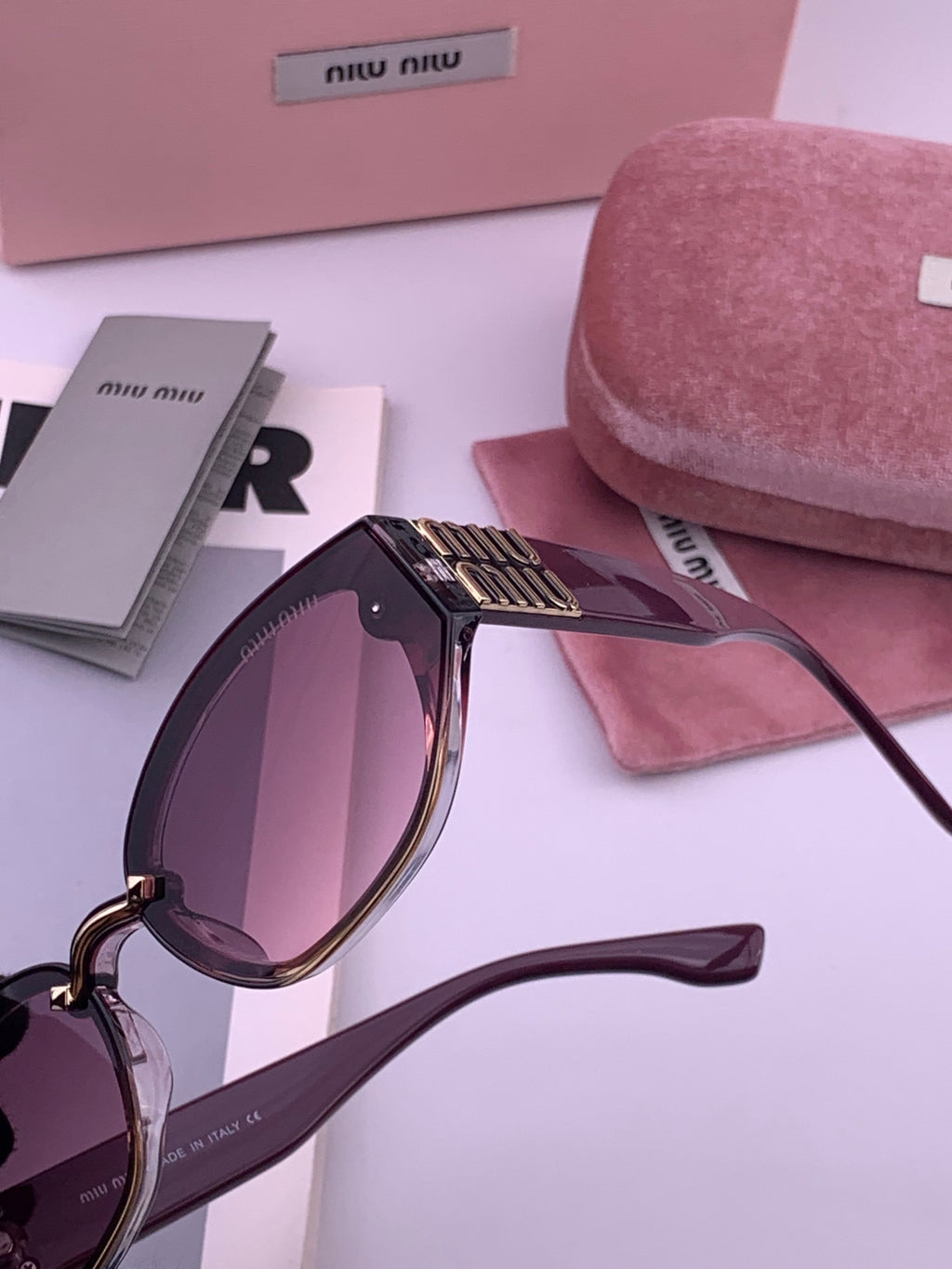 Miu Miu M7350 Fashion Purple Lens Sunglasses for Men & Women - 372435 - detail image 3