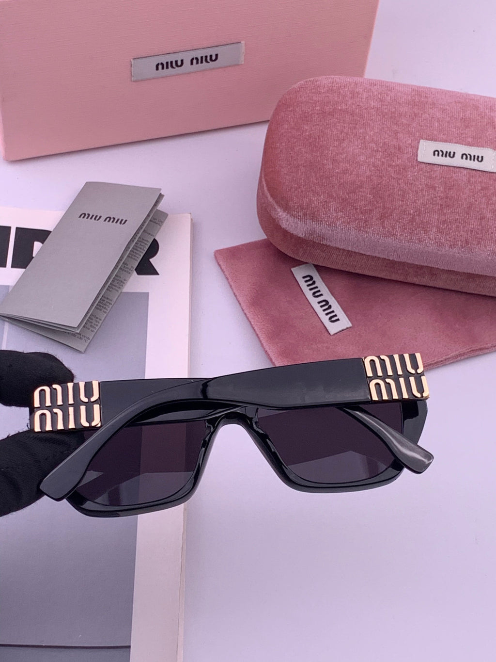 Miu Miu M1310 Fashion Black Lens Sunglasses for Men & Women - 372439 - detail image 4