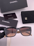 Chanel CH1311 Polarized Square Black Lens Sunglasses for Men & Women - 371747