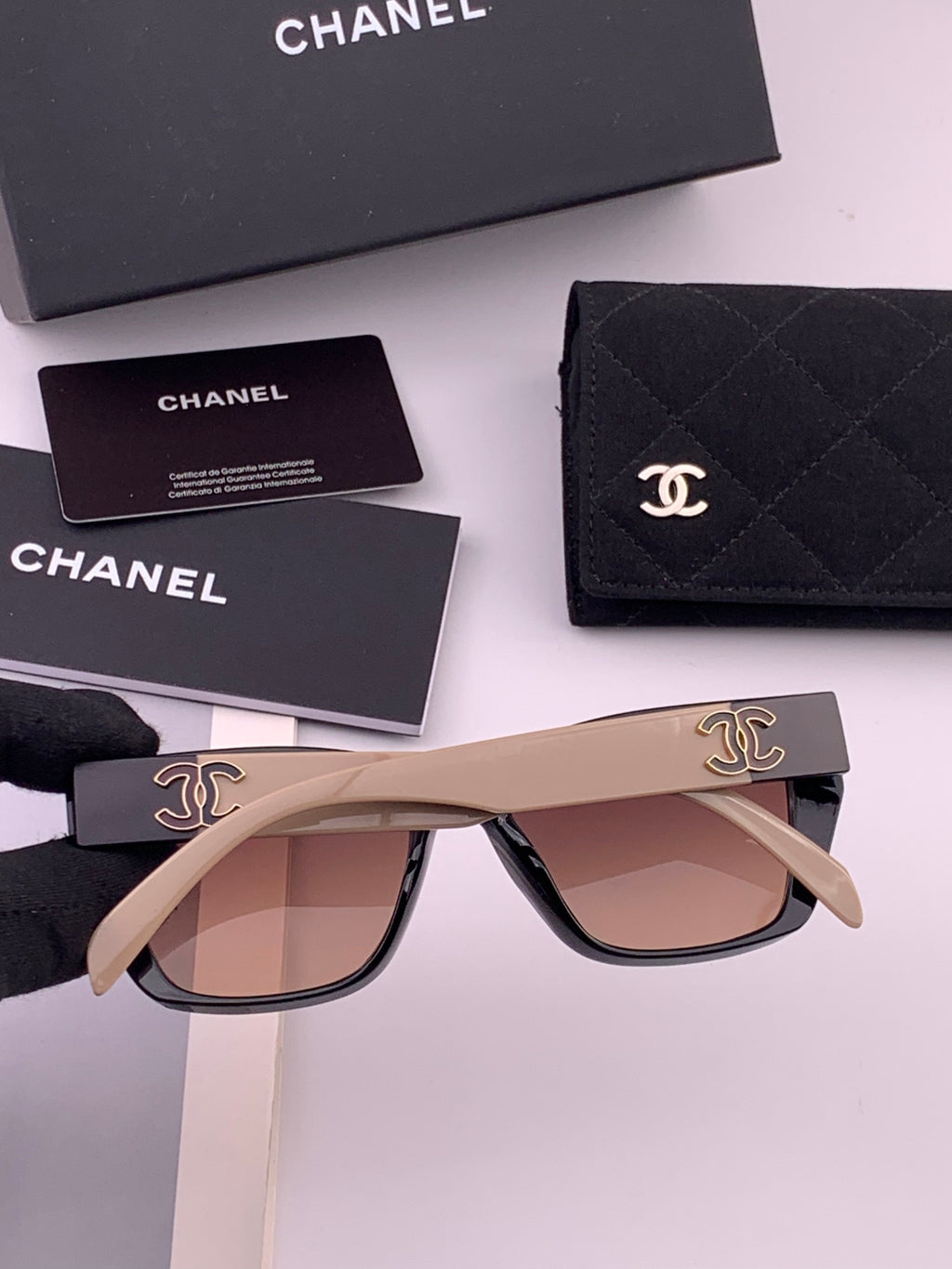Chanel CH1311 Polarized Square Black Lens Sunglasses for Men & Women - 371747 - detail image 4