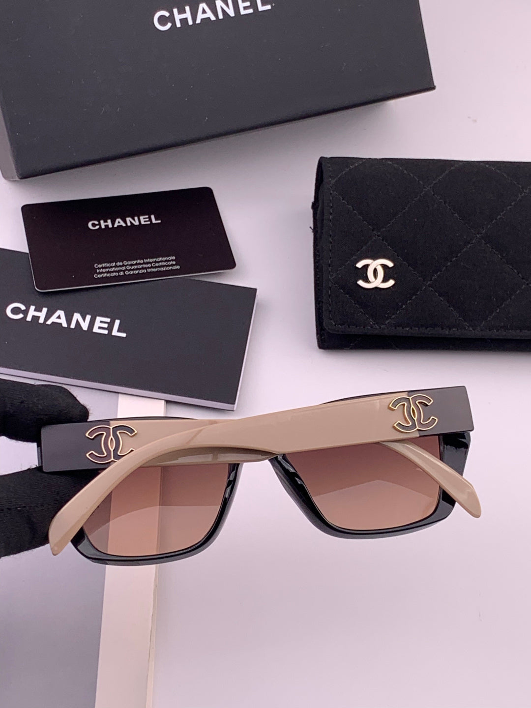 Chanel CH1311 Polarized Square Black Lens Sunglasses for Men & Women - 371747 - detail image 4