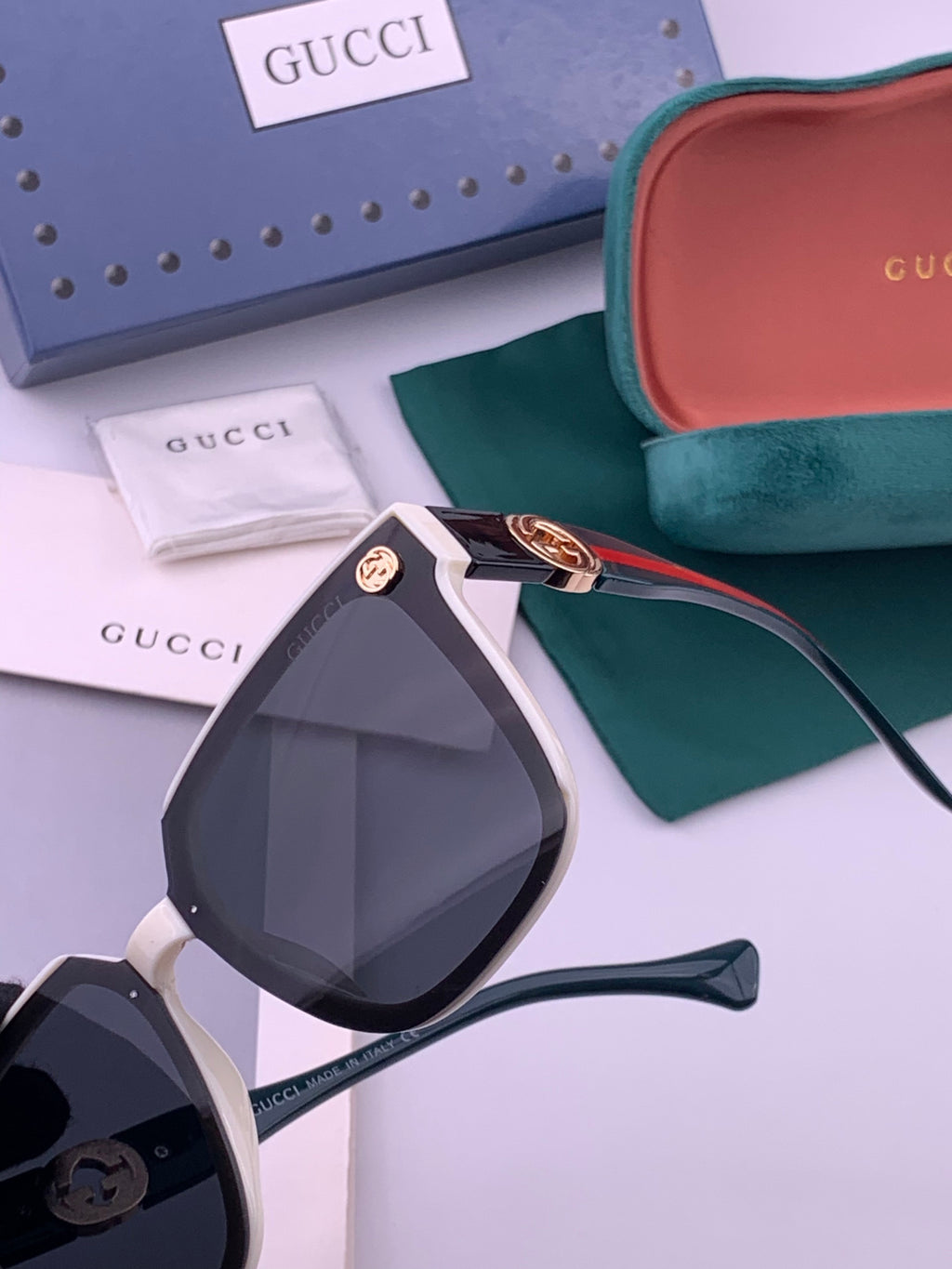 Gucci G1620 Square Brown Lens Sunglasses for Men & Women - 371538 - detail image 5