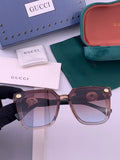 Gucci G1620 Square Brown Lens Sunglasses for Men & Women