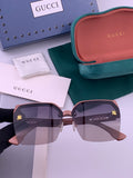 Gucci 2592 Polarized Square Gold Lens Sunglasses for Men & Women - 371541