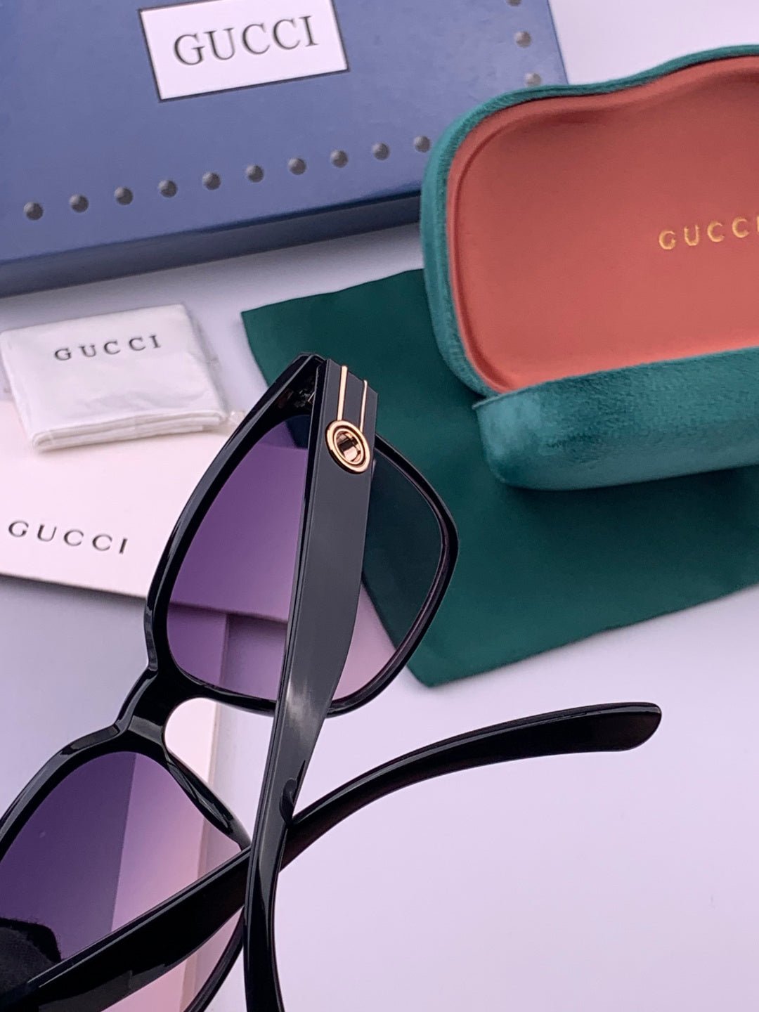 Gucci G1106 Metal Square Brown Lens Sunglasses for Men & Women - 371544 - detail image 6