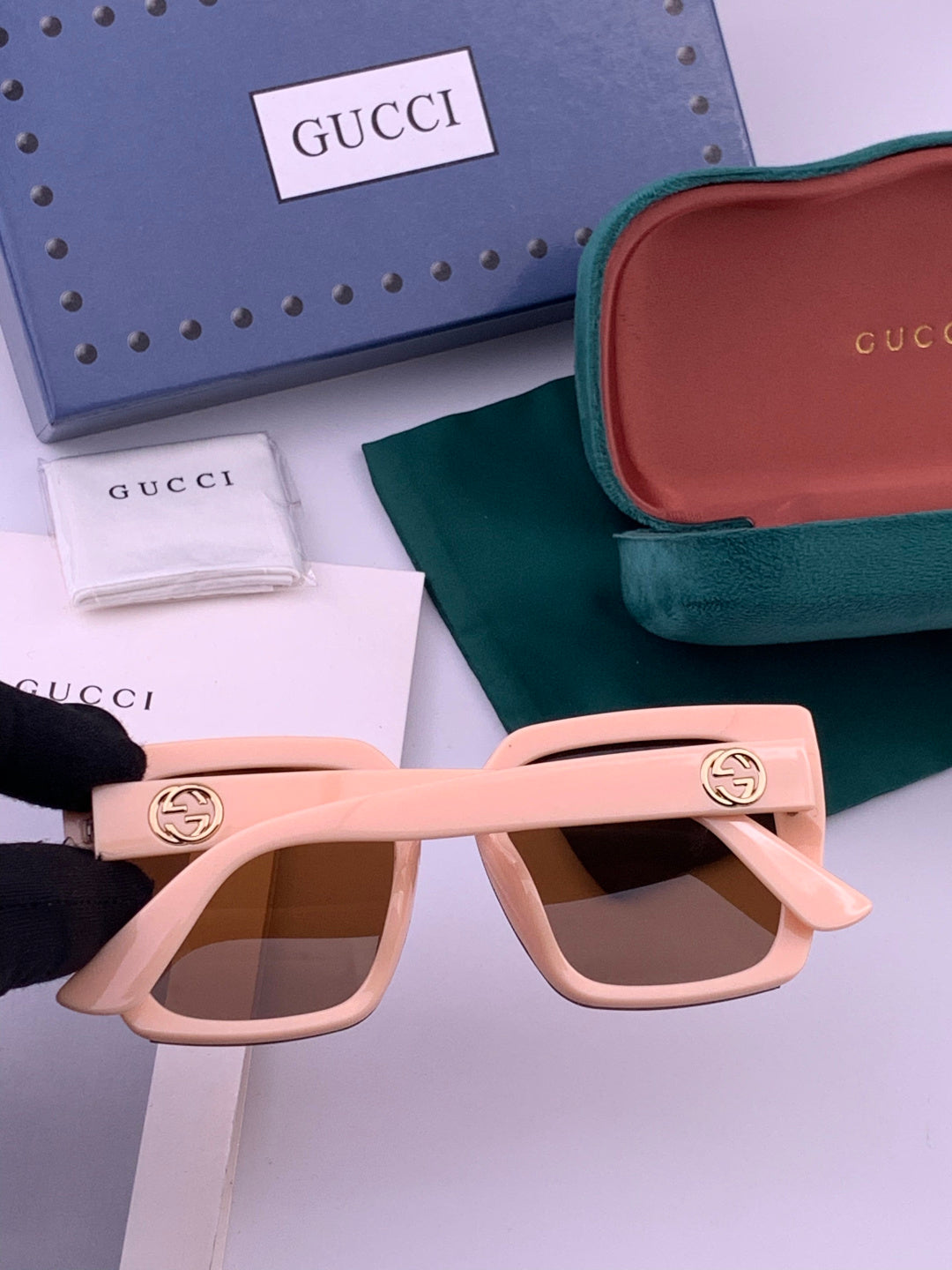 Gucci G9600 Square Brown Lens Sunglasses for Men & Women - 371546 - detail image 4