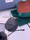Gucci G5822 Polarized Oversized Gold Lens Sunglasses for Men & Women - 371548