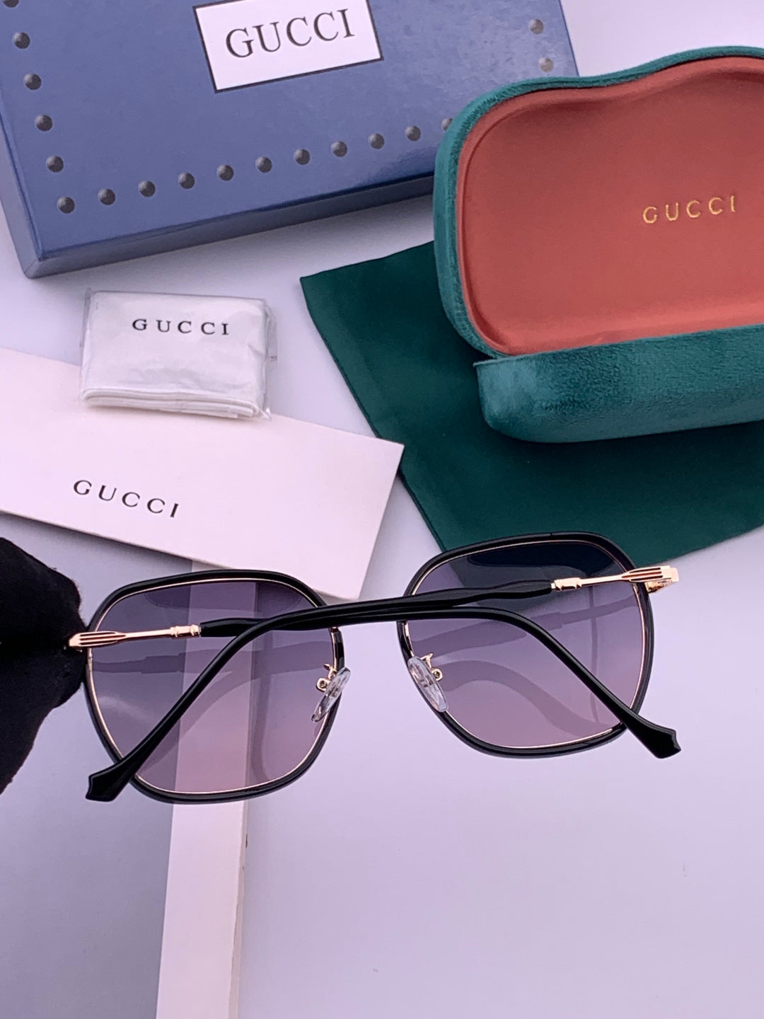 Gucci G7825 Polarized Square Brown Lens Sunglasses for Women - 371550 - detail image 6