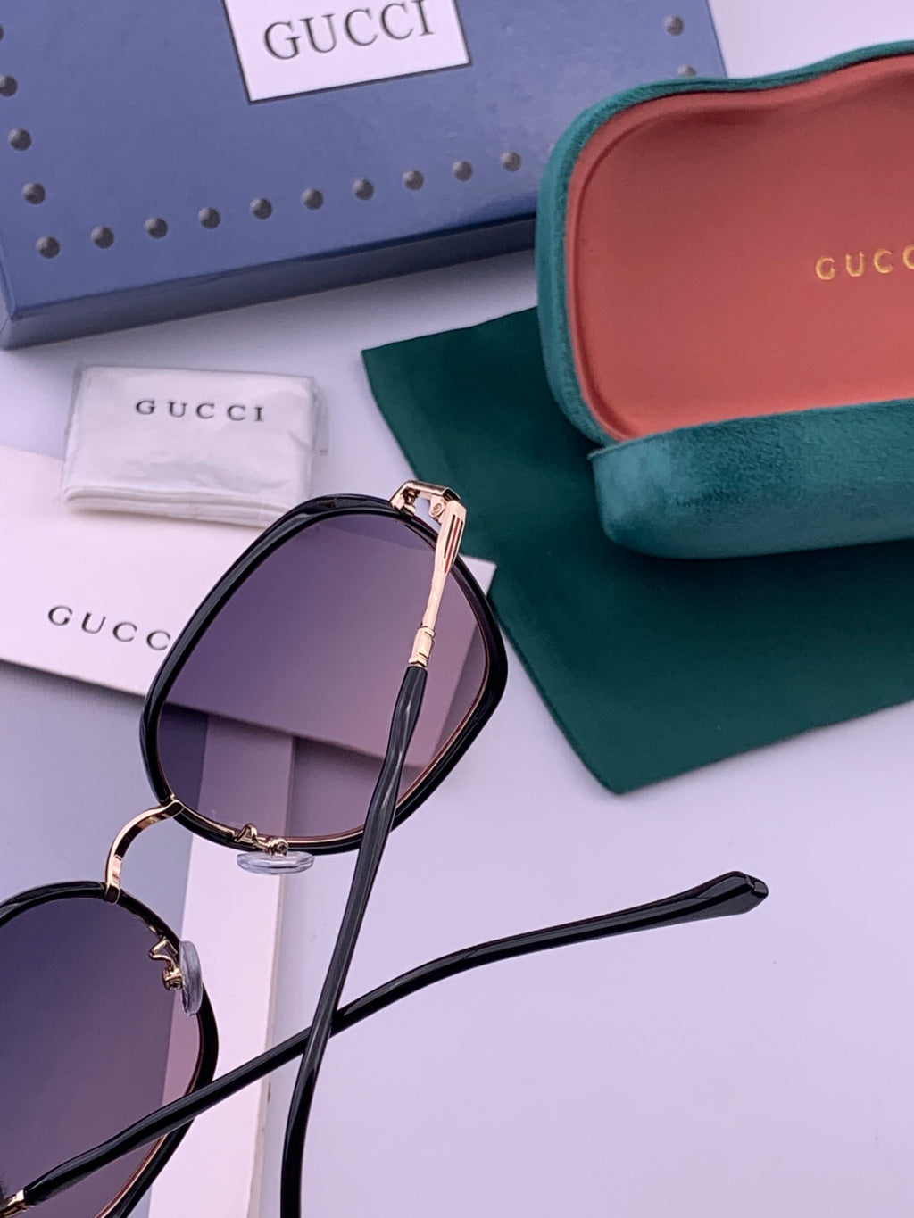 Gucci G7825 Polarized Square Brown Lens Sunglasses for Women - 371550 - detail image 5